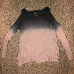 American Eagle Shoulder Cut Out Soft & Sexy Shirt